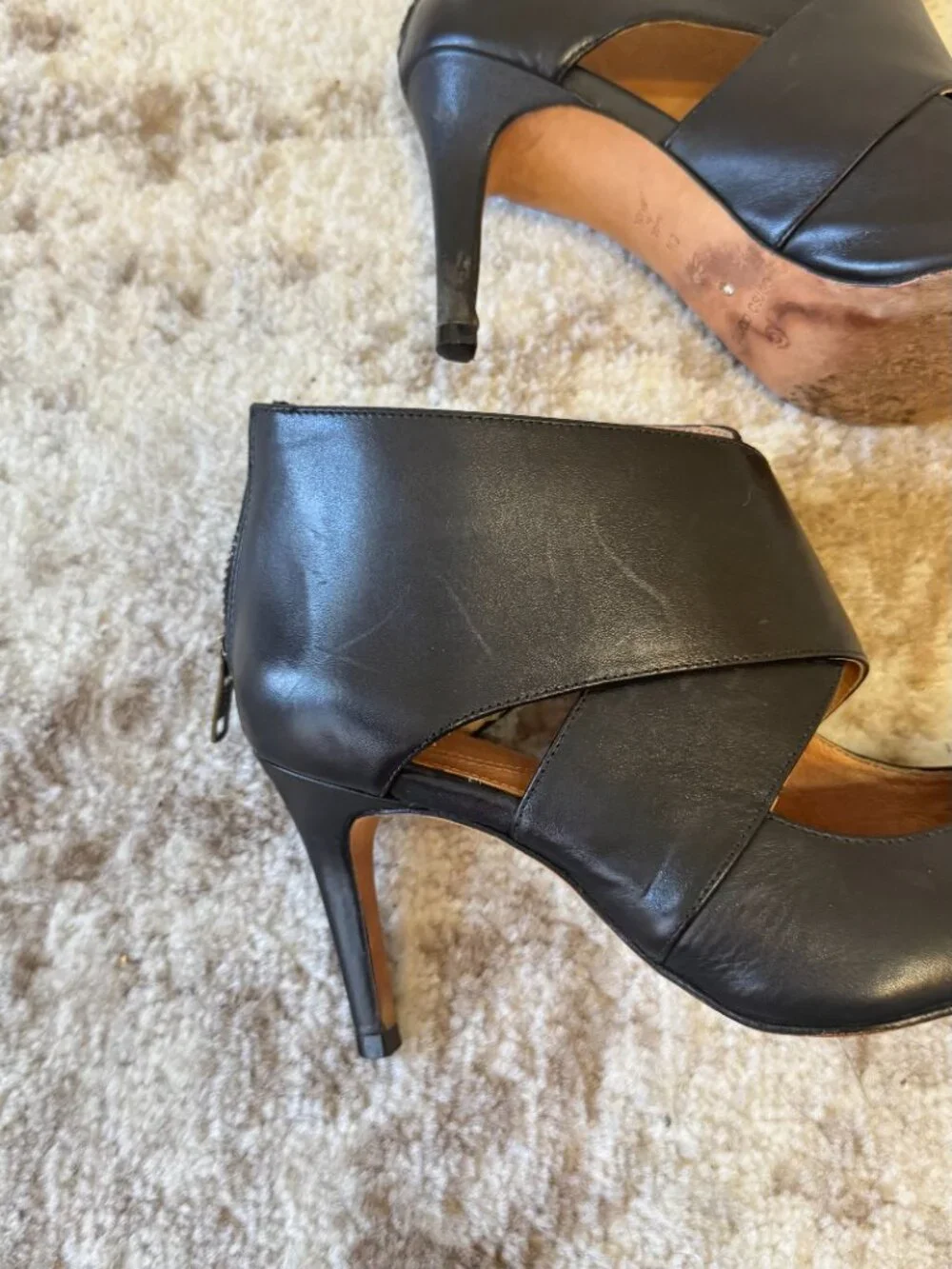 Corso Como Black Criss Cross Heels